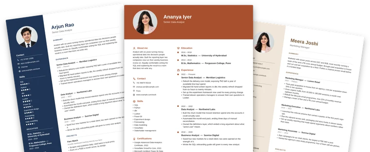 Three Cheatcode résumé templates